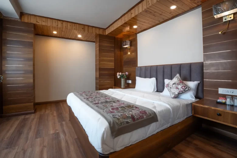 family view room in Darjeeling with two king beds and kanchenjunga view